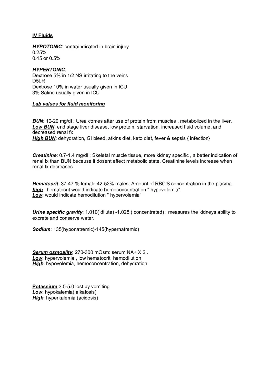 Med Surge Fluid and Electrolyte Imbalances - Page 9
