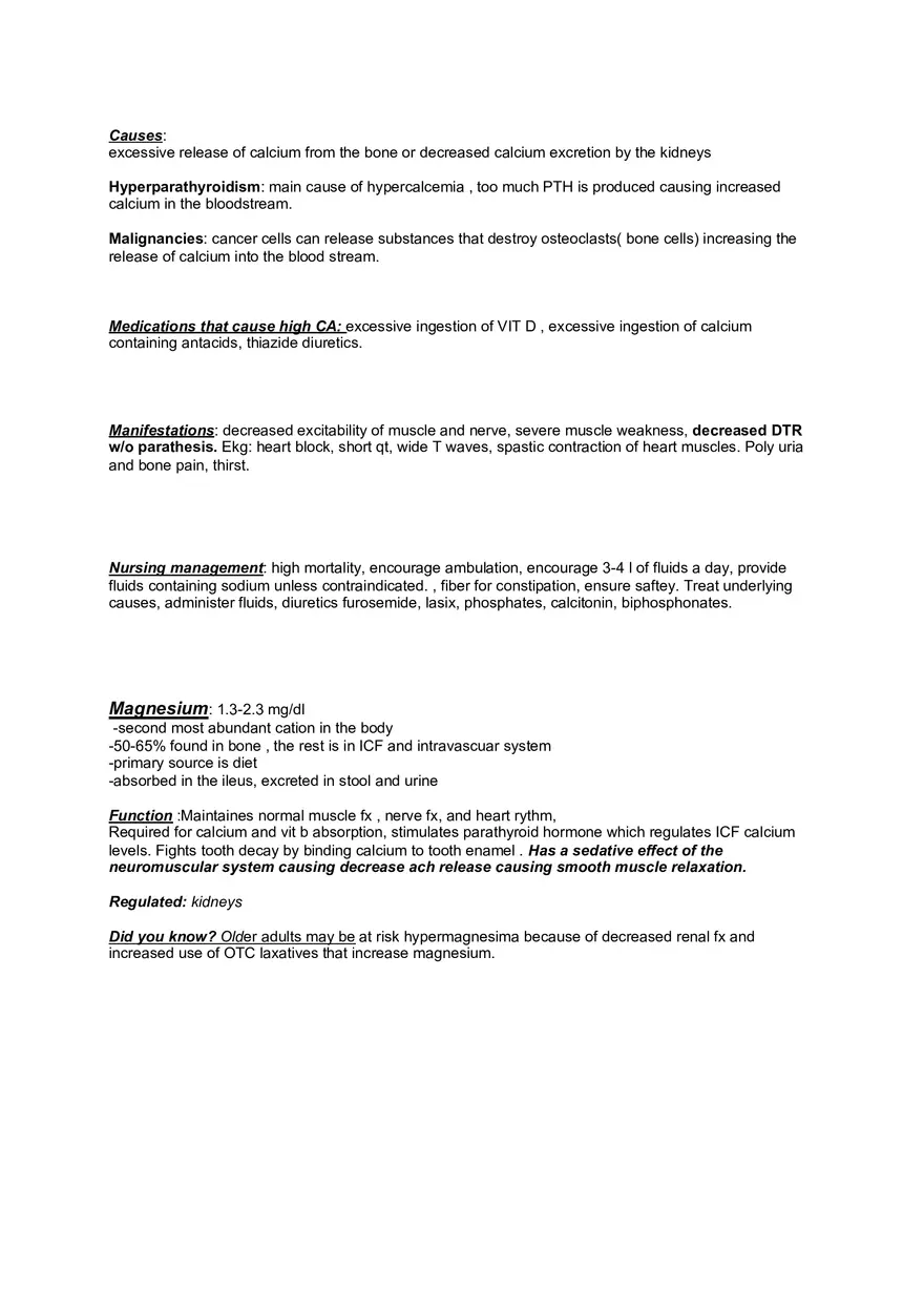 Med Surge Fluid and Electrolyte Imbalances - Page 15