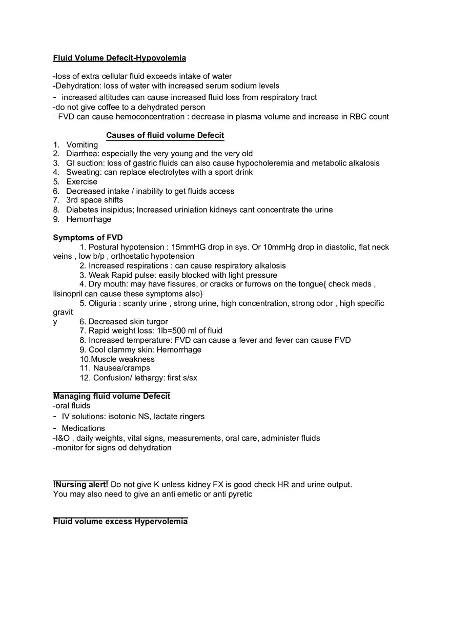 Med Surge Fluid and Electrolyte Imbalances - Page 2