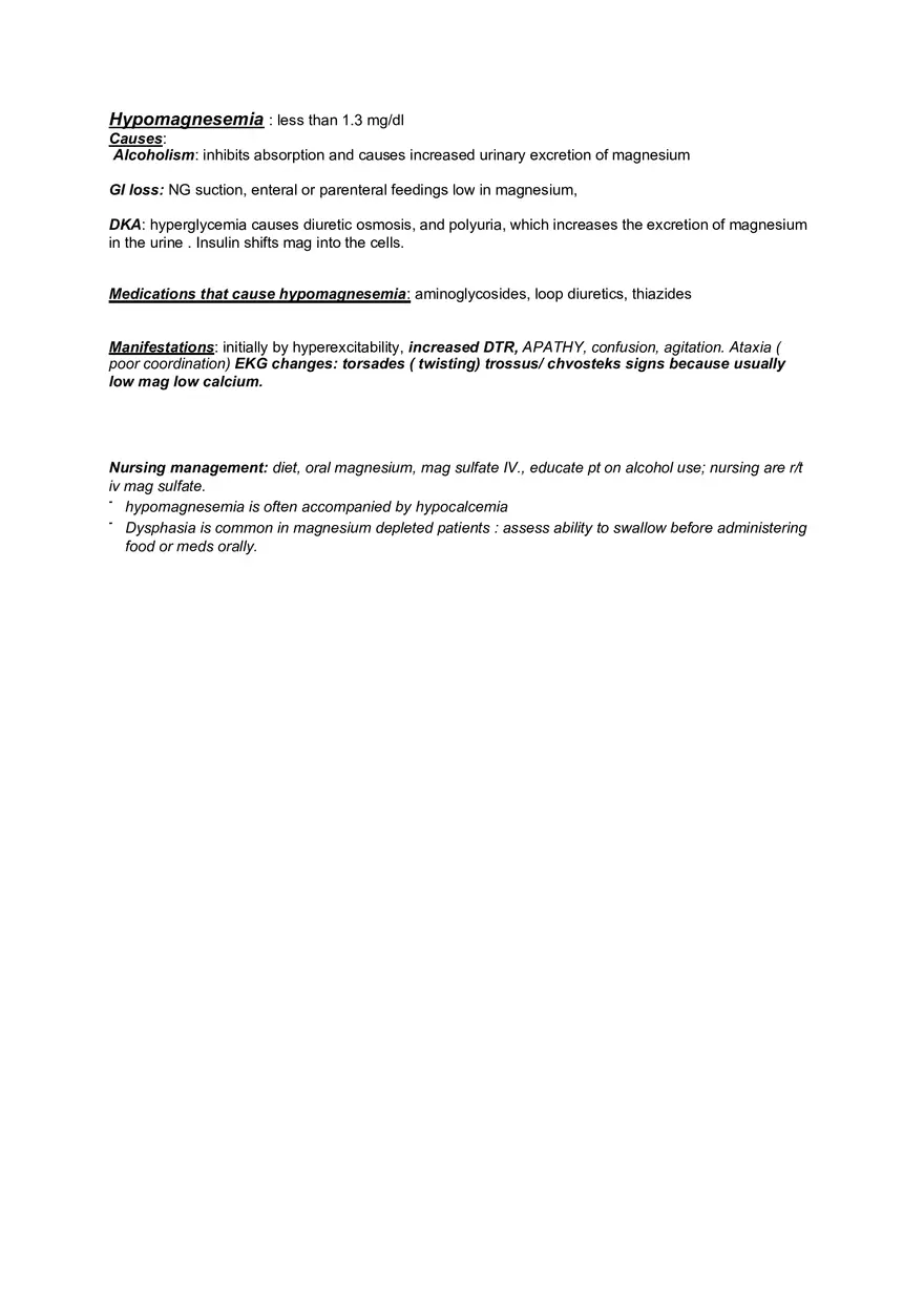 Med Surge Fluid and Electrolyte Imbalances - Page 3