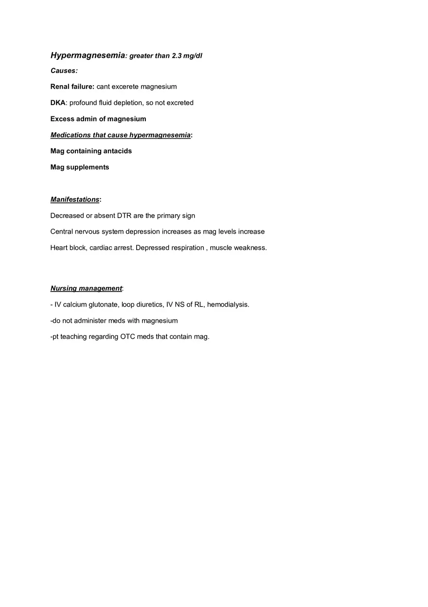 Med Surge Fluid and Electrolyte Imbalances - Page 4