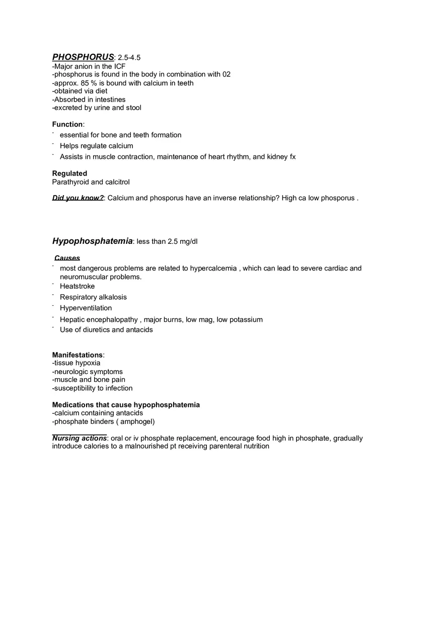 Med Surge Fluid and Electrolyte Imbalances - Page 5