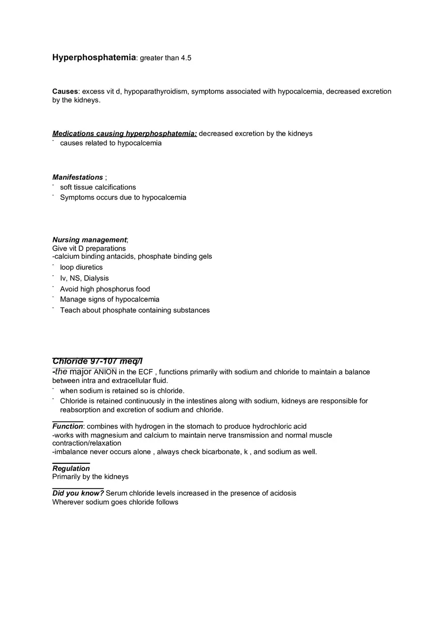 Med Surge Fluid and Electrolyte Imbalances - Page 6