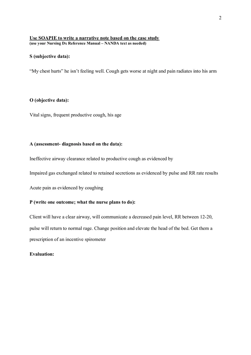 Problem-Oriented Charting Case Study - Page 2