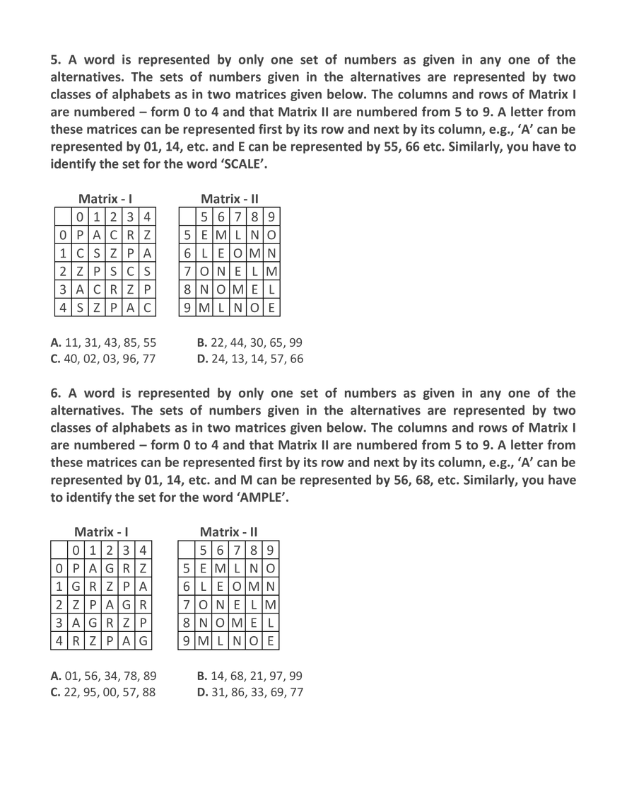 Matrix Based Reasoning - Page 11