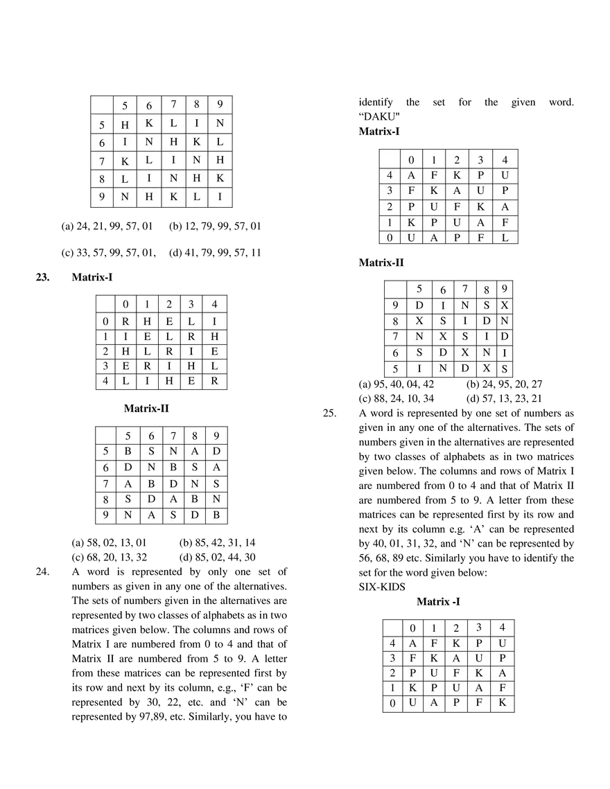Matrix Based Reasoning - Page 6