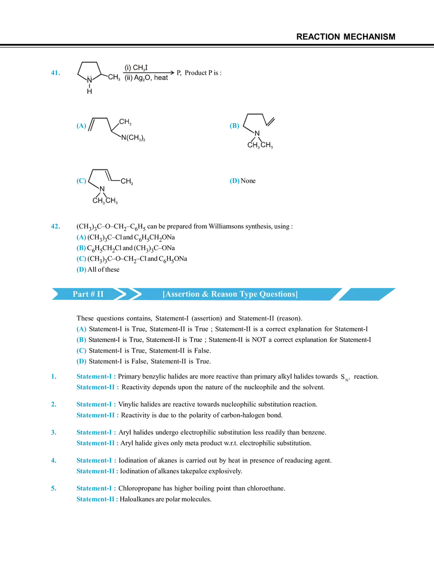 Reaction Mechanism Exercise # 2 - Page 9