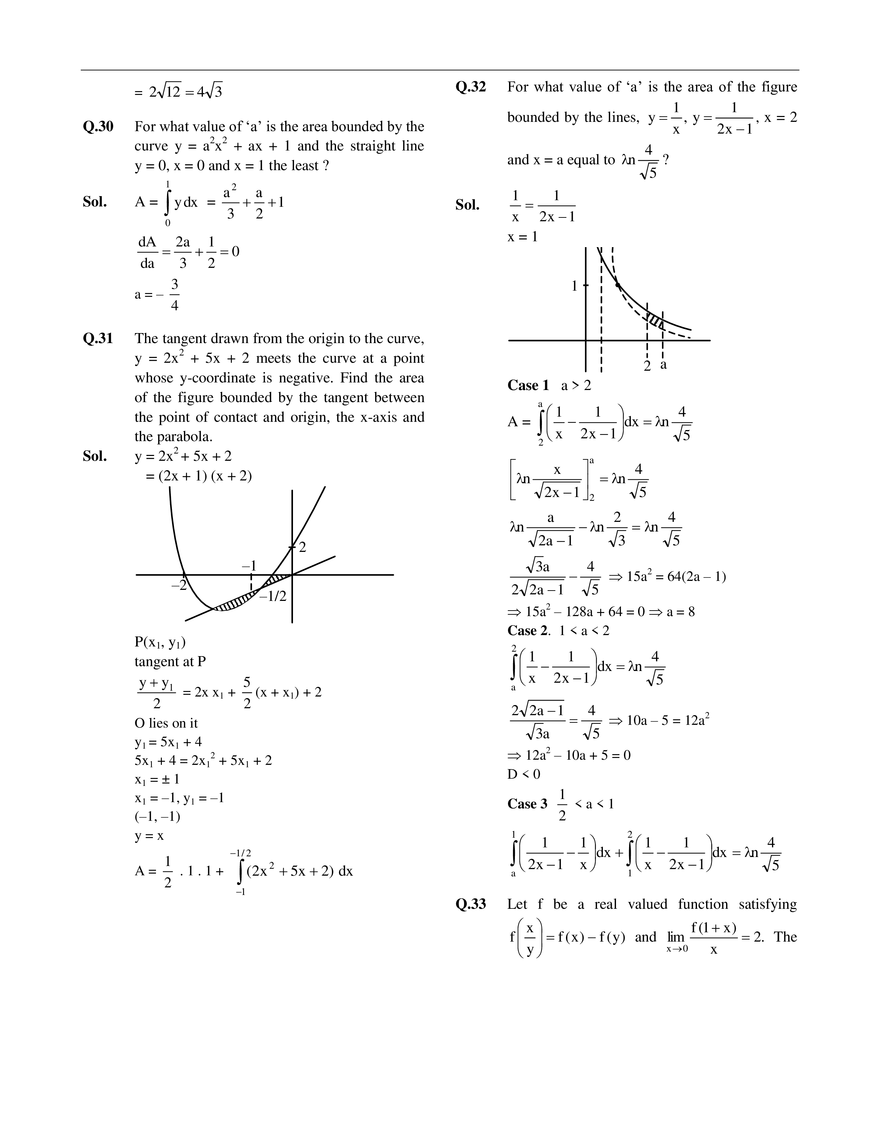 Area Under the Curve Exercise # 5 - Page 4