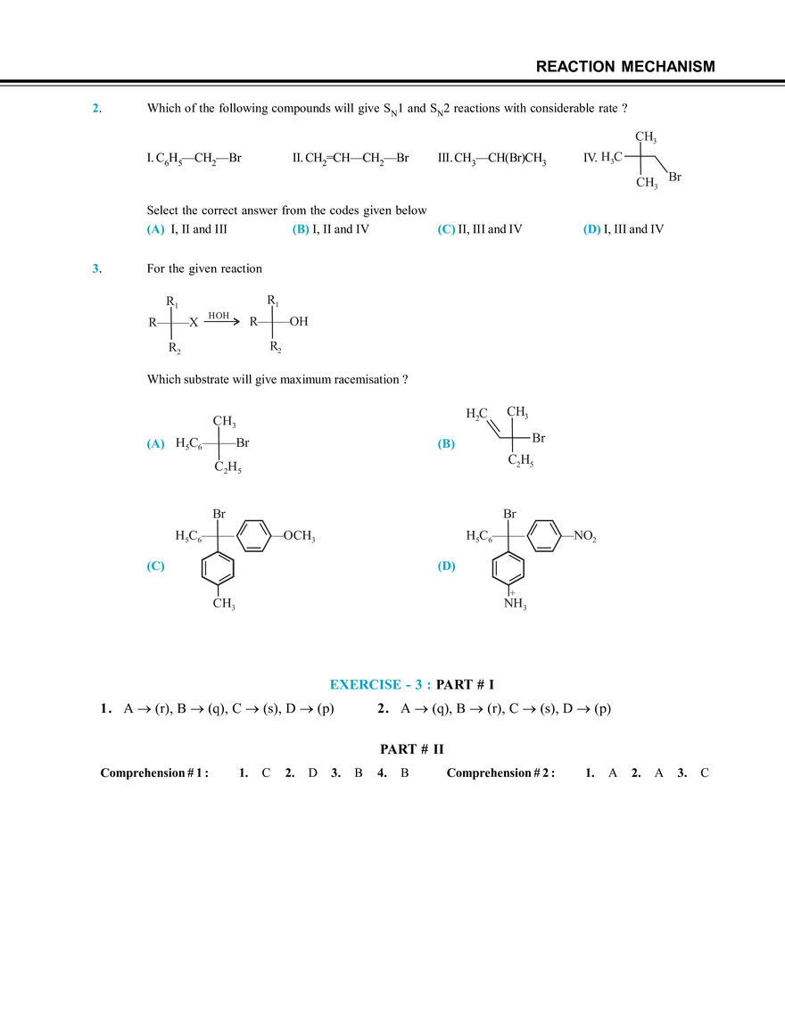 Reaction Mechanism Exercise # 3 - Page 3