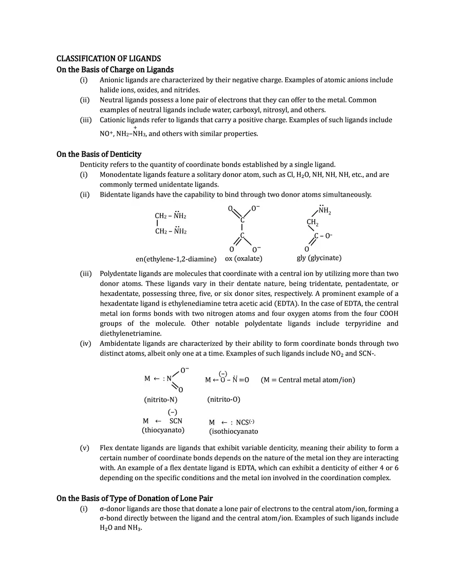 Classification of Ligands - Page 1