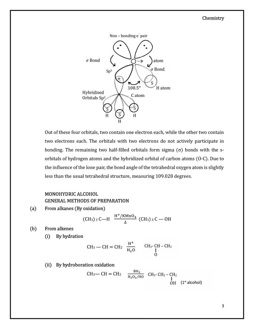 Introduction of Alcohol, Preparation and Properties - Page 11