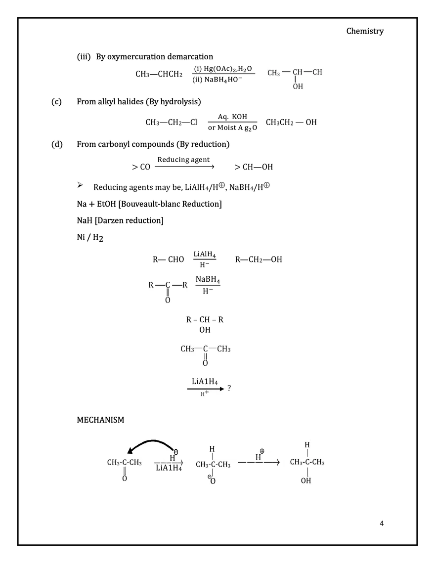 Introduction of Alcohol, Preparation and Properties - Page 12