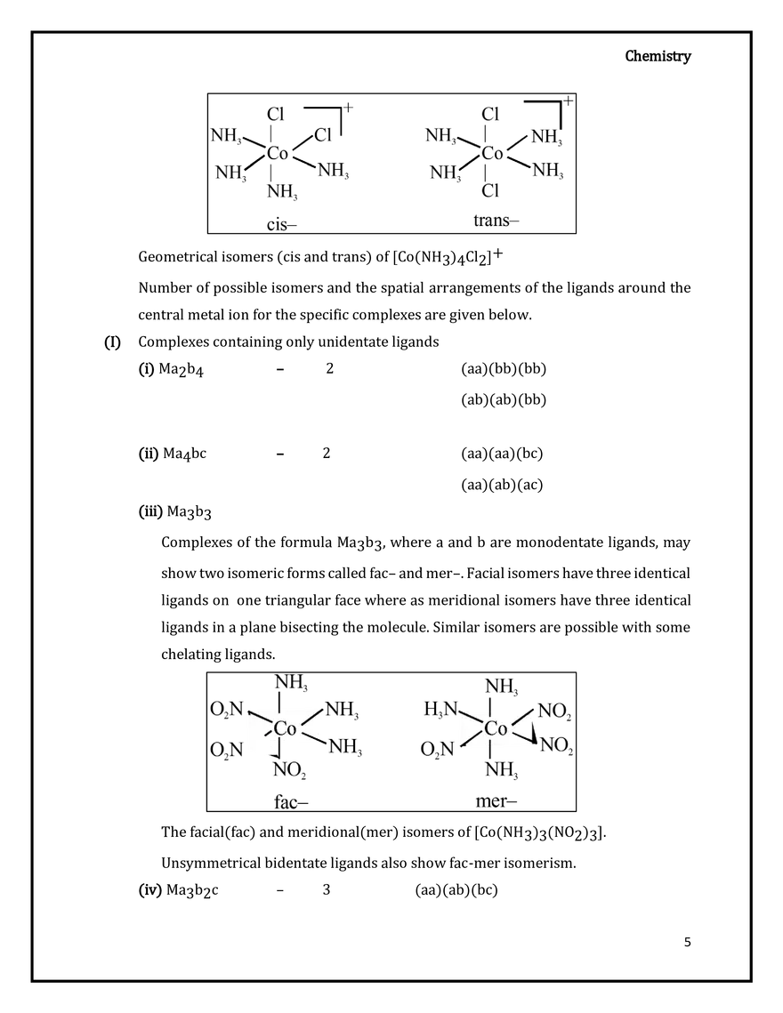 Inisomerism in Coordination Compounds - Page 5