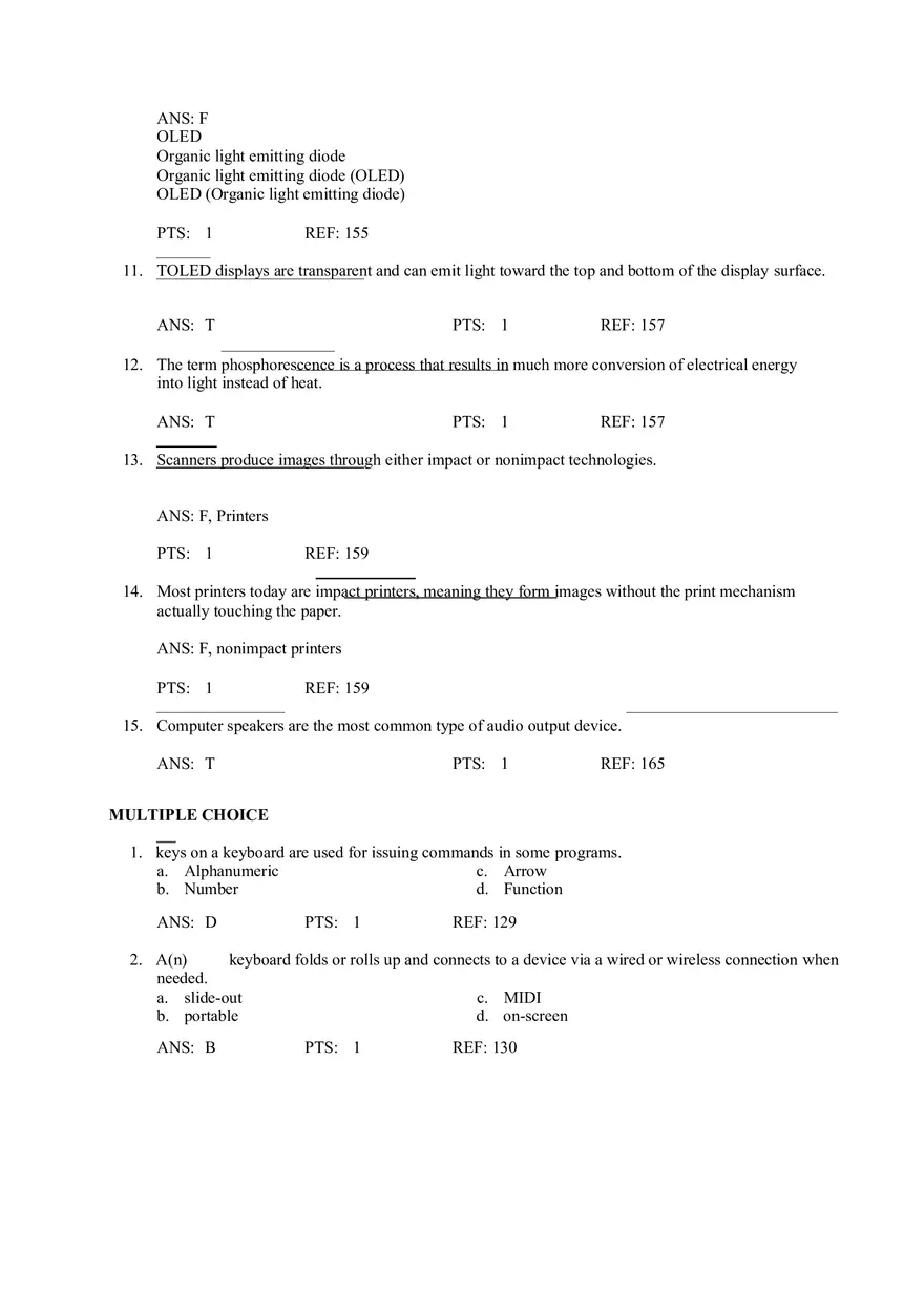 Chapter 4 Input and Output Quiz - Page 8