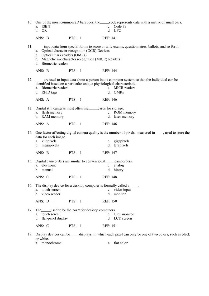 Chapter 4 Input and Output Quiz - Page 10