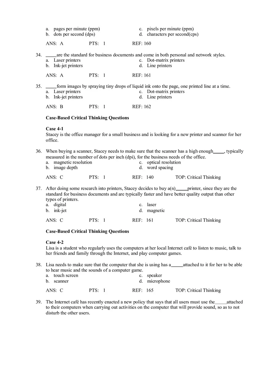 Chapter 4 Input and Output Quiz - Page 13