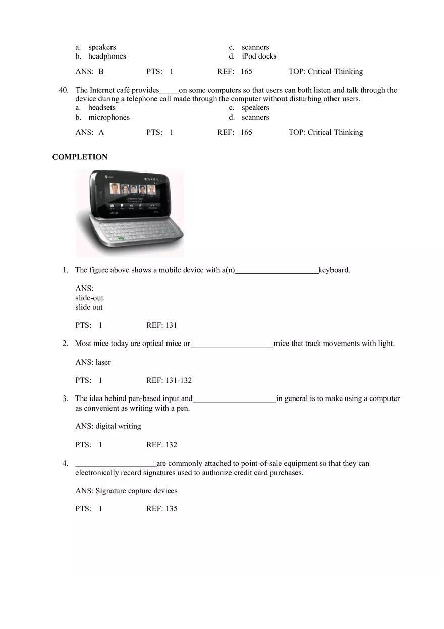 Chapter 4 Input and Output Quiz - Page 14