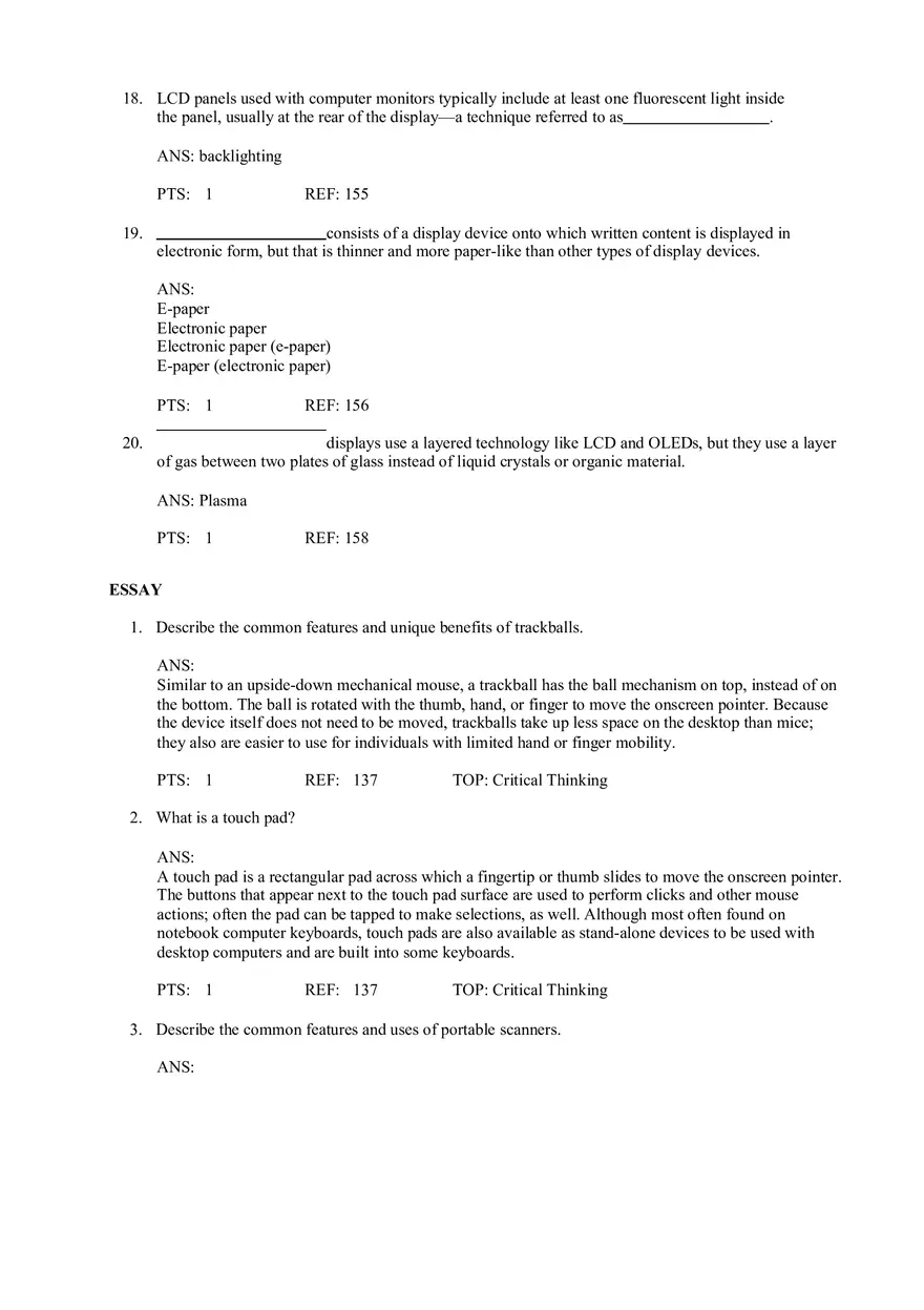 Chapter 4 Input and Output Quiz - Page 5