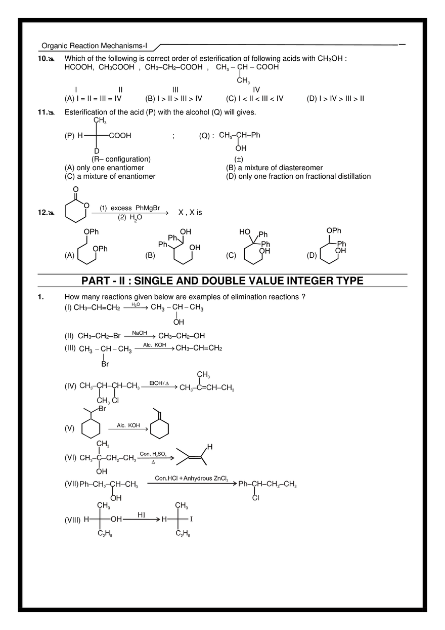 Organic Reaction Mechanisms-I Exercises - Page 16