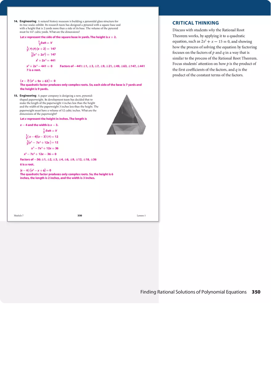 7.1 Finding Rational Solutions of Polynomial Equations - Page 12