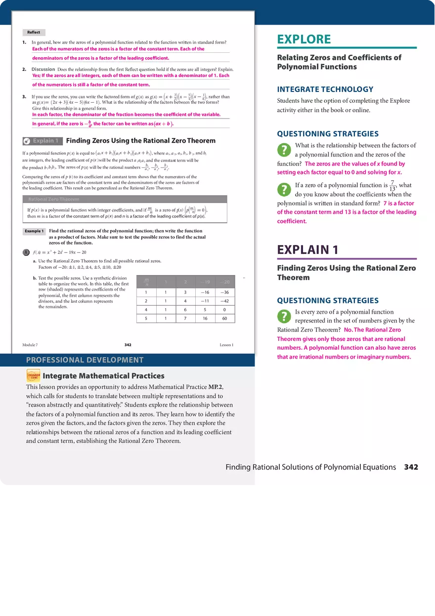 7.1 Finding Rational Solutions of Polynomial Equations - Page 2