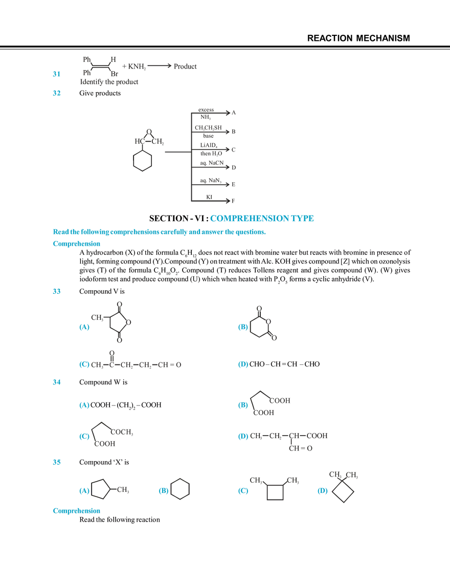 Reaction Mechanism Mock Test - Page 8