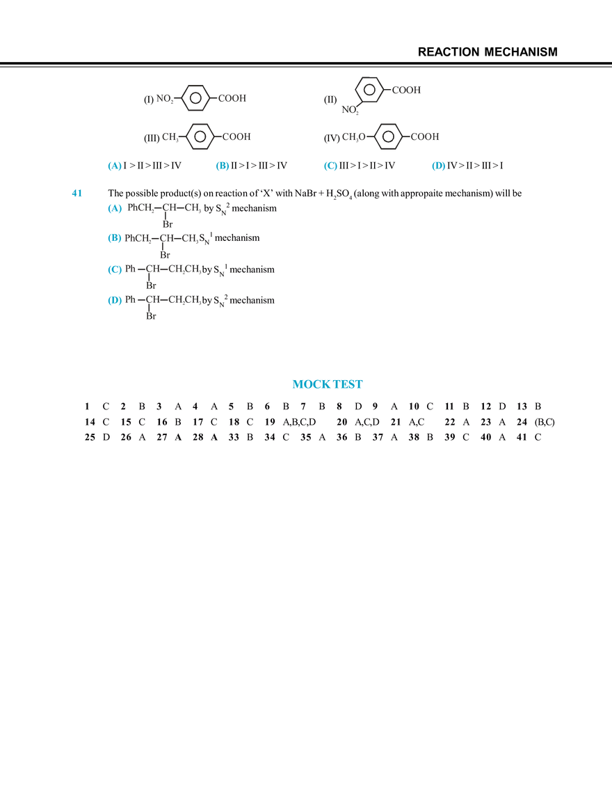 Reaction Mechanism Mock Test - Page 10