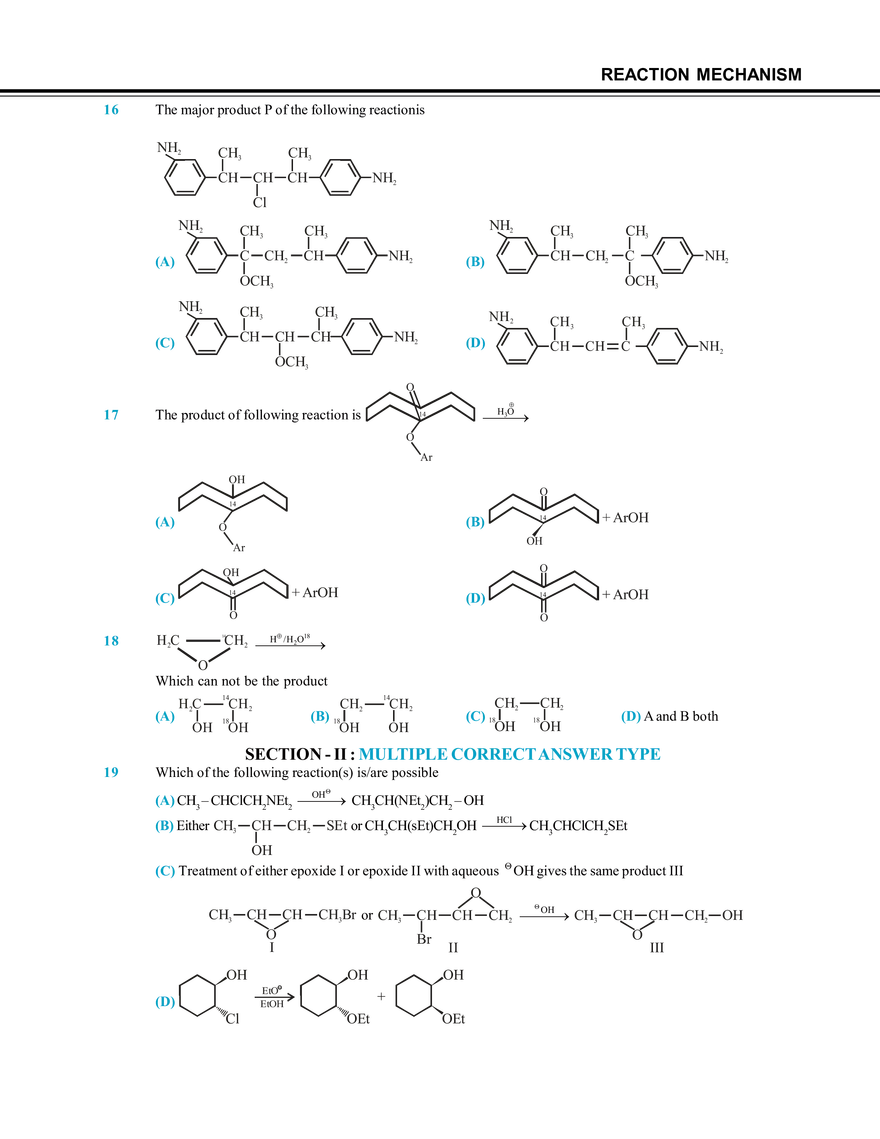 Reaction Mechanism Mock Test - Page 4