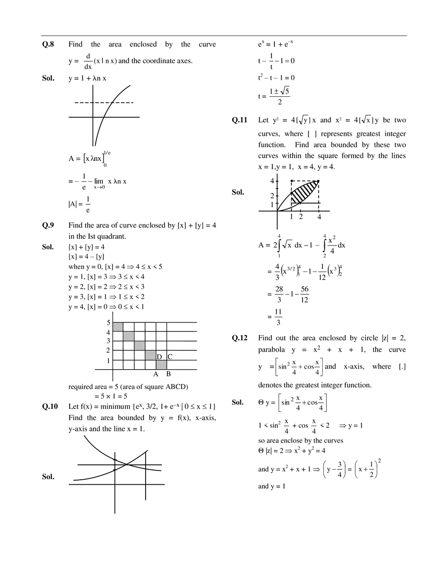 Area Under the Curve Exercise # 3 - Page 3
