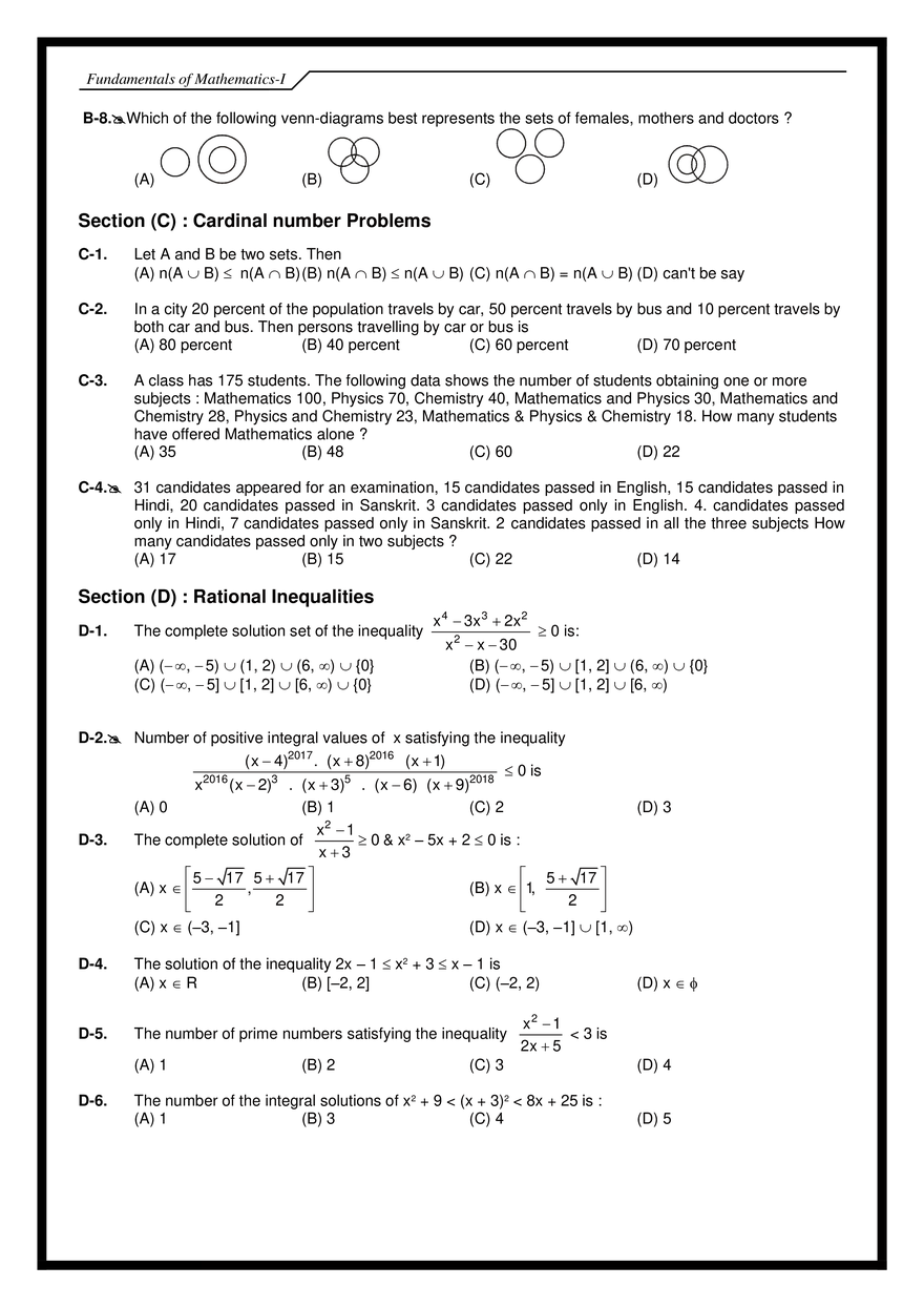 Fundamentals of Mathematics Exercises - Page 17