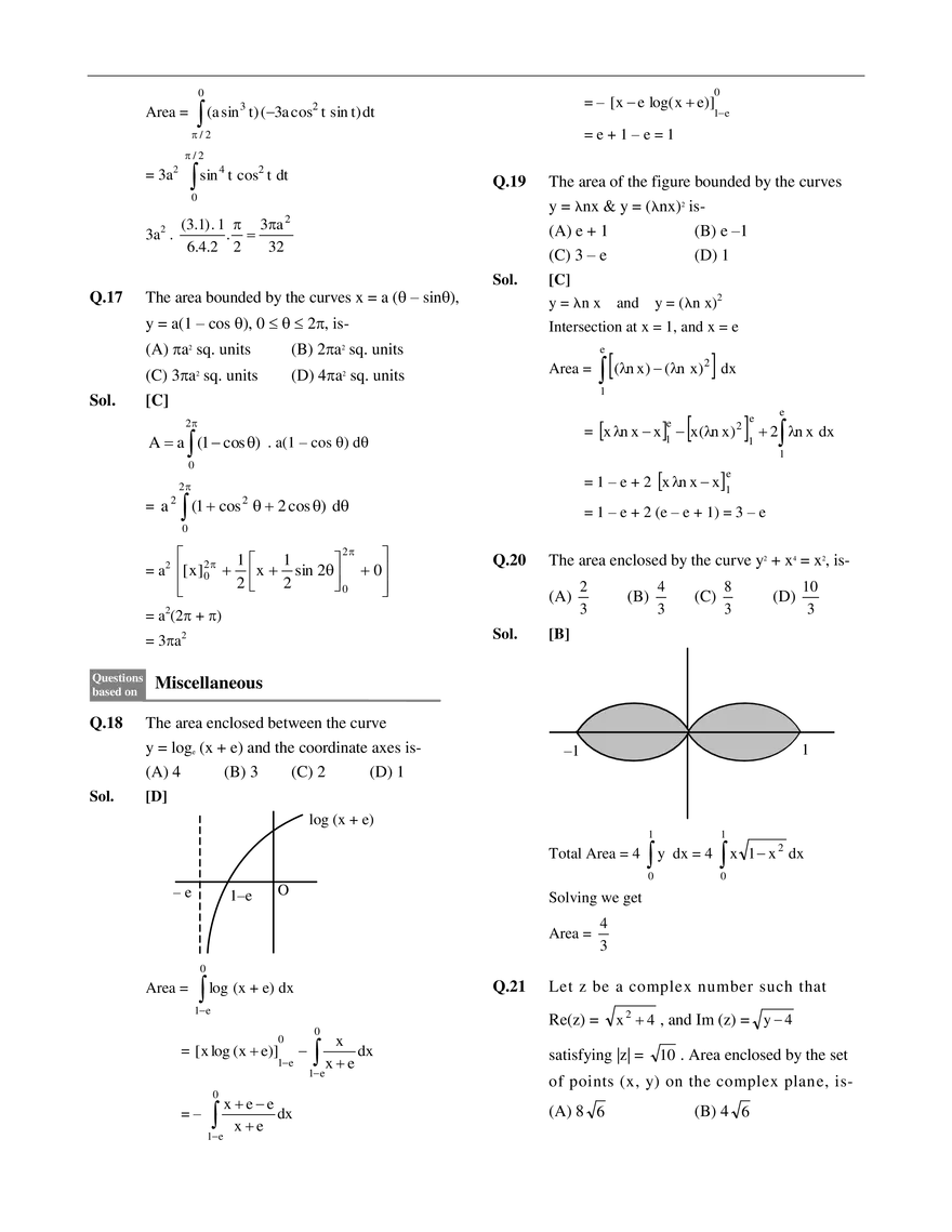 Area Under the Curve Exercise # 1 - Page 4