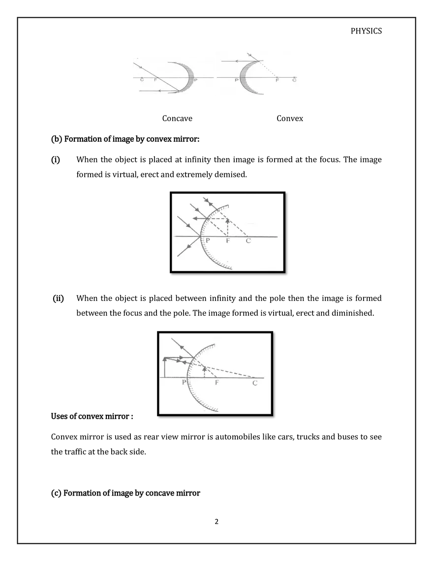 Light-Reflection and Refraction Convex Mirror - Page 2