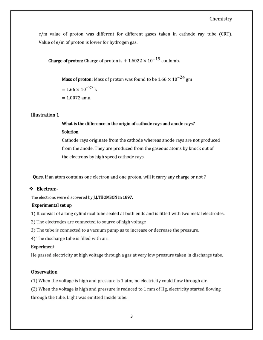 Structure of the Atom, Electron, Proton, Neutron - Page 3