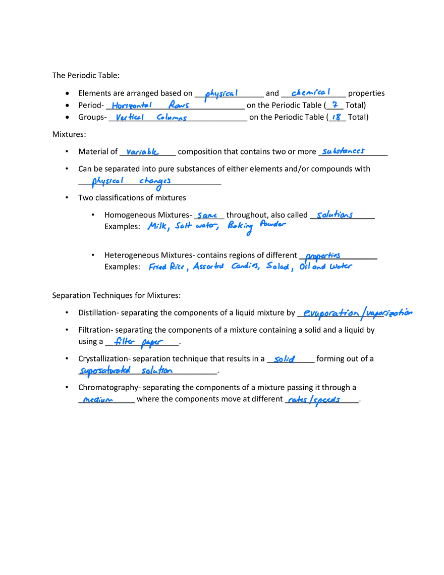 KEY- Unit 1 Notes Handouts - Page 6