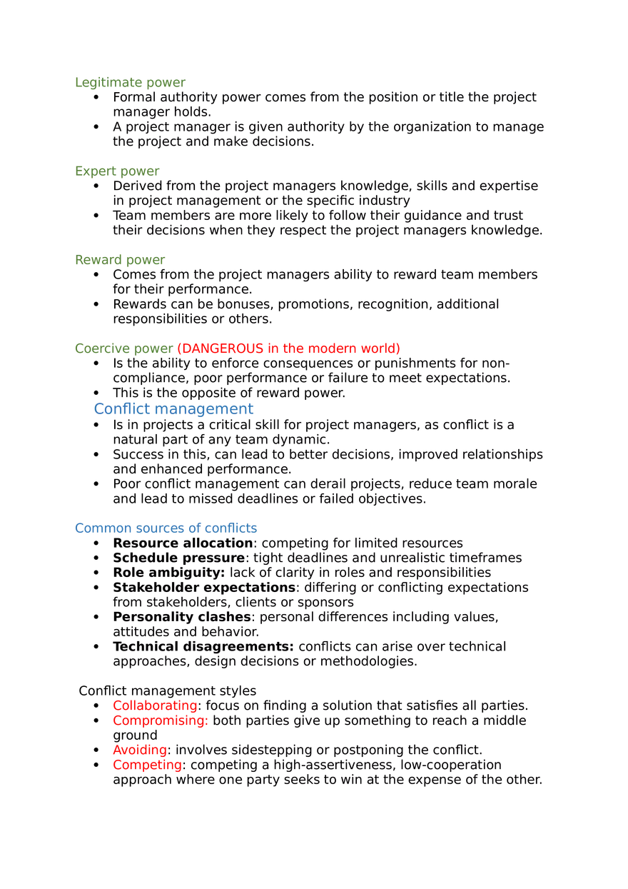 Project Management Lecture 4 Project Leadership - Page 4