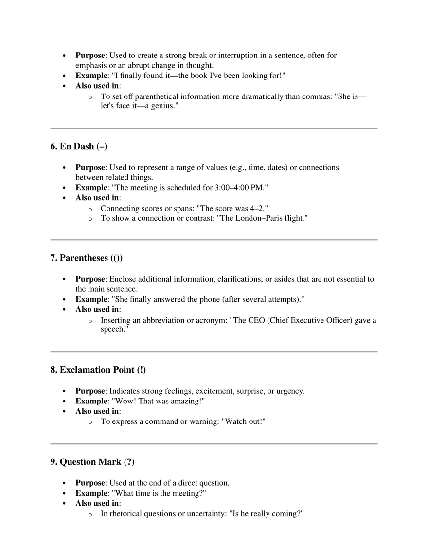 Punctuation Marks - Page 2