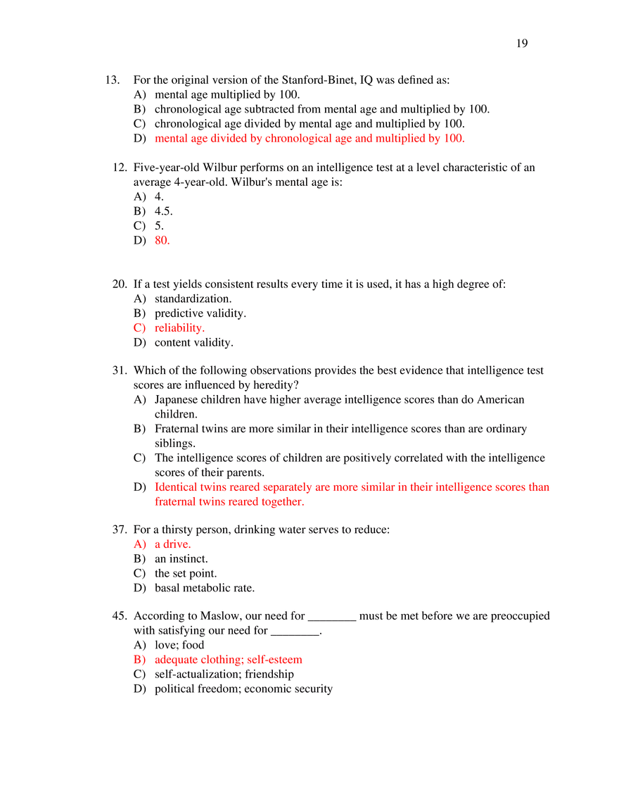 Psychology Cumulative Review - Page 11