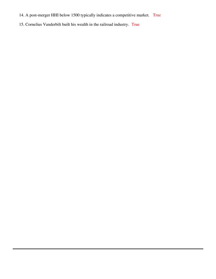 Module 8 Oligopoly True False - Page 2