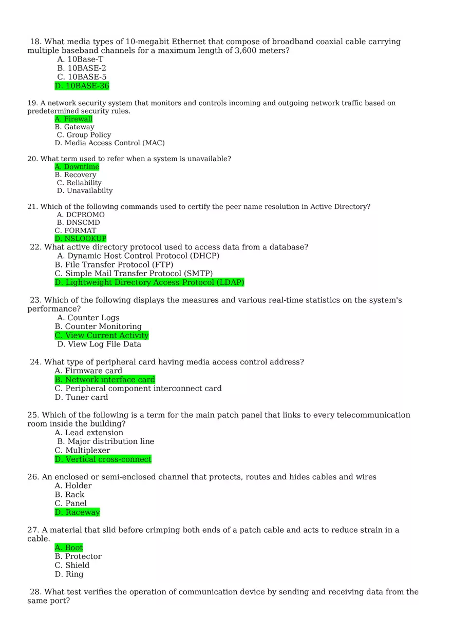Computer Systems Servicing Written Exam  Set D - Page 3