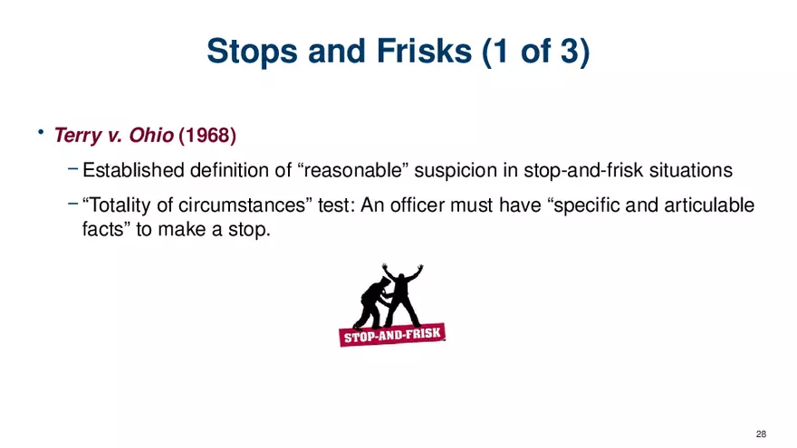 Chapter 7 Police and the Constitution - Page 21