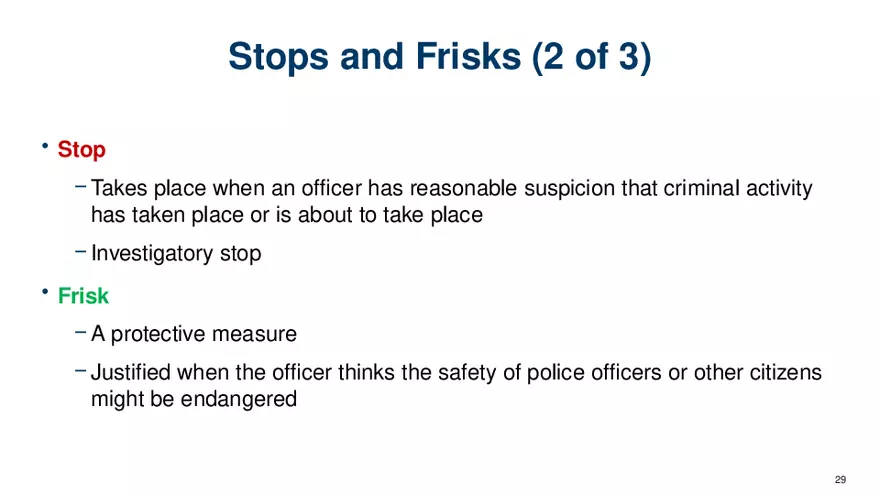 Chapter 7 Police and the Constitution - Page 22