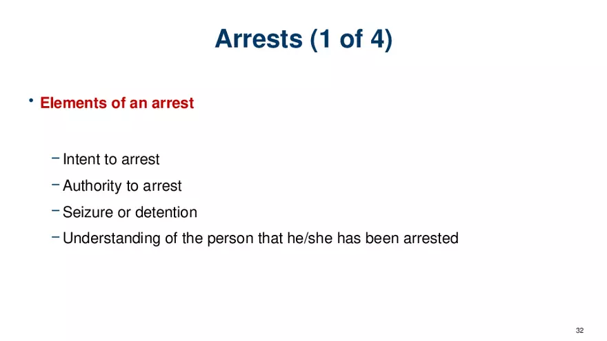 Chapter 7 Police and the Constitution - Page 26