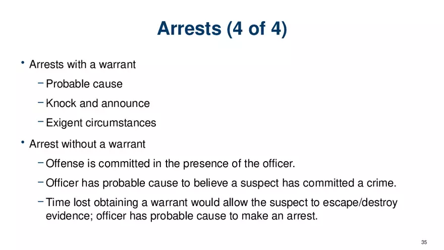 Chapter 7 Police and the Constitution - Page 29