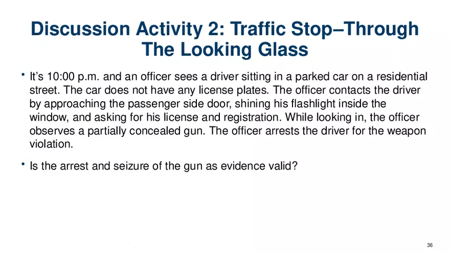 Chapter 7 Police and the Constitution - Page 30