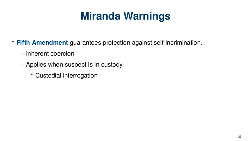 Chapter 7 Police and the Constitution - Page 33