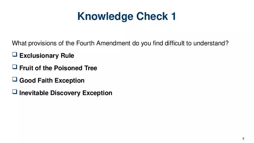 Chapter 7 Police and the Constitution - Page 45