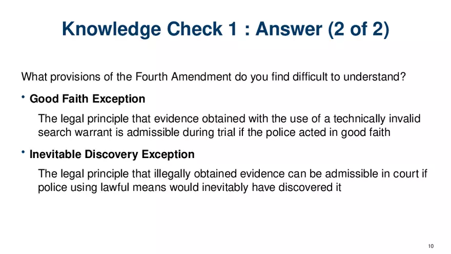 Chapter 7 Police and the Constitution - Page 47