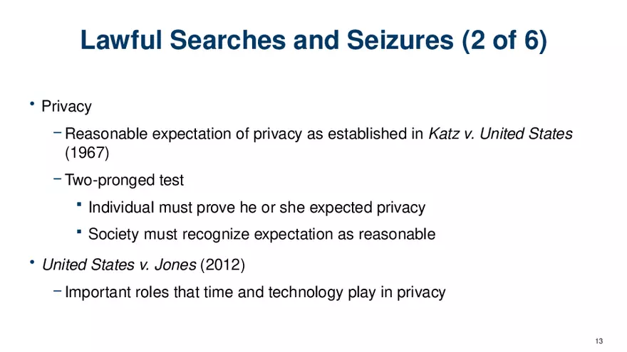 Chapter 7 Police and the Constitution - Page 5