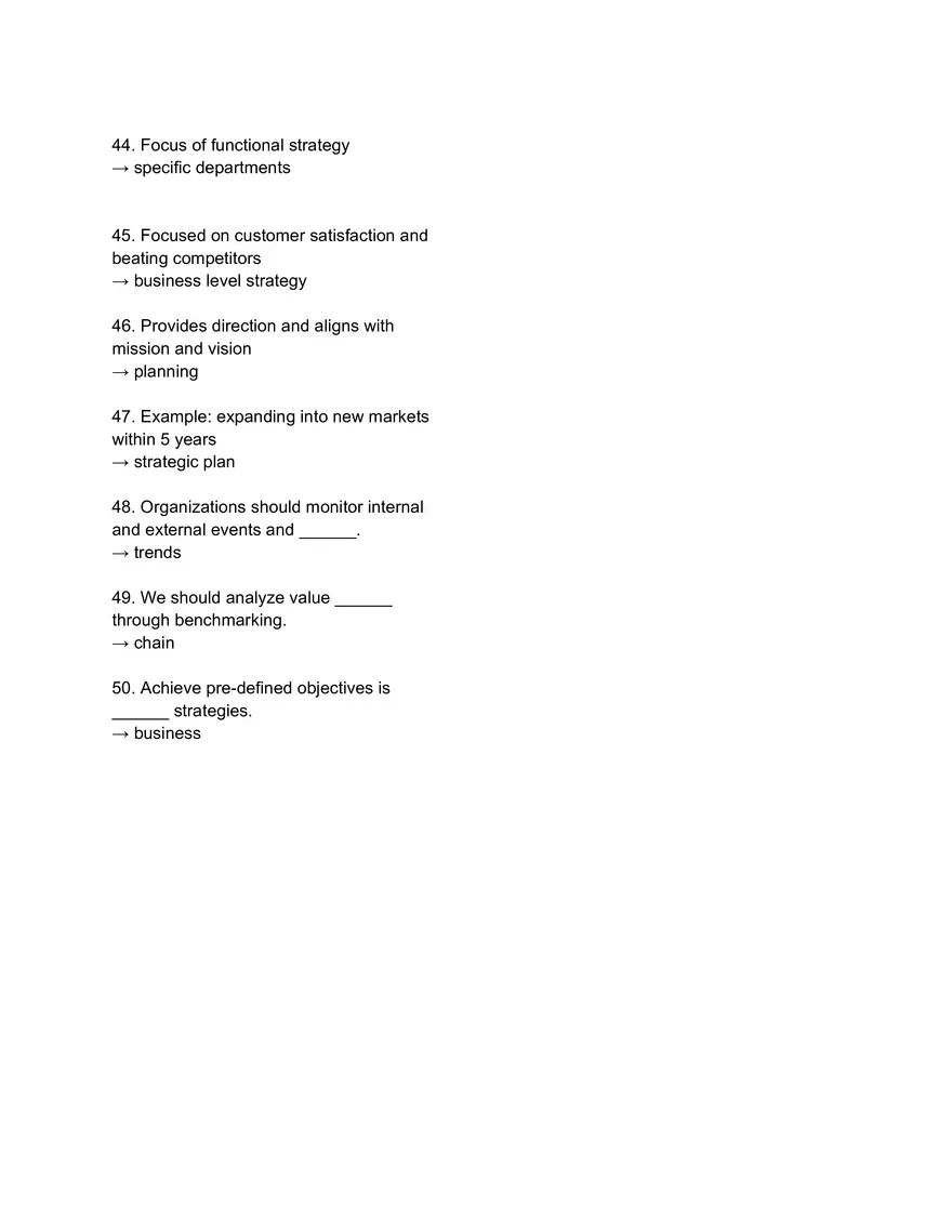 Business Strategy Questions and Answers - Page 3