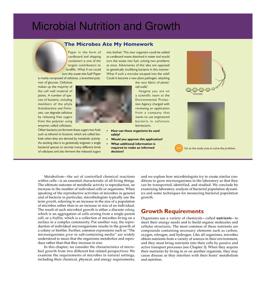 Microbial Nutrition and Growth - Page 1